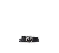 PINKO Love Berry Cintura Pelle 90 cm grigio