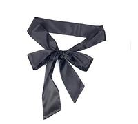 Cintura lunga a nastro per abito da sposa in raso di seta JW61, nero, taglia unica