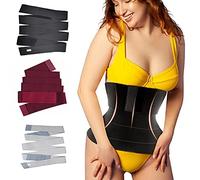 Cintura magica Prendimi la fasciatura Adesivi regolabili Corsetto Cintura addominale dimagrimento fitness Nastro da ginnastica in vita avvolgente invisibile danza Yoga Benda in vi(Size:5m,Color:rosso)