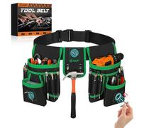 Cintura magnetica per attrezzi, da uomo, con 26 tasche, resistente, custodia magnetica per unghie, cintura staccabile regolabile in vita per tuttofare, appaltatore, meccanico, idraulico, tetto, regalo