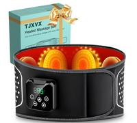 Cintura Massaggiante Lombare Senza Fili con Calore - Cuscino Termico Elettrico con 3 Modalità di Massaggio ad Aria e 4 Livelli Temperatura per Alleviare il Mal di Schiena e la Sciatica