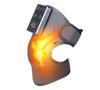 Cintura massaggiante per ginocchio riscaldabile, 3 livelli di temperatura, senza fili, regolabile, con massaggio vibrante, poliestere, 20 x 20 x 3 cm