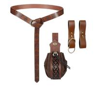 Cintura medievale da donna in pelle PU per cosplay | Set di accessori rinascimentali da uomo, per feste, festival, servizi fotografici, fiere, matrimoni