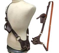 Cintura medievale in pelle spada rana fondina regolabile spada pugnale rana spada titolare cavaliere tracolla cintura spada lama guaina titolare rinascimentale cintura Halloween cavaliere pirata