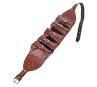 Cintura medievale in vita con occhielli per feste in costume LARP e dichiarazioni di moda per Halloween, cosplay, corsa, escursionismo, ciclismo, Marrone, Taglia unica, Bellezza di massa