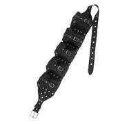 Cintura medievale in vita con occhielli per feste in costume LARP e dichiarazioni di moda per Halloween, cosplay, corsa, escursionismo, ciclismo, Nero , Taglia unica, Bellezza di massa