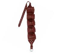 Cintura medievale in vita con occhielli per feste in costume LARP e dichiarazioni di moda per Halloween, cosplay, corsa, escursionismo, ciclismo, Rosso, Taglia unica, Bellezza di massa