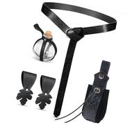 Cintura medievale portafoglio con portamonete gonna escursioni per adulti costume medievale mascherate festa vestire decorazioni vita, Nero