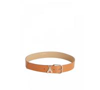 Patrizia Pepe Cintura vita bassa in pelle martellata con fibbia dorata Summer Cuoio L Summer Cuoio L