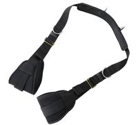 Cintura Multifunzione Per Allenamento Di Forza Focalizzata Sulle Gambe E Sul Collo In Nylon Morbido Classico Nero Regolabile Per Allenamento Differenziato In Interni -D9