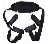 Cintura Multifunzione Regolabile In Nylon Nero, Ricca Di Funzioni, Concentrandosi Sull'Allenamento Della Forza Delle Mani, Delle Gambe E Del Collo -D16