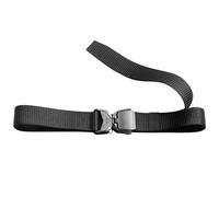 Cintura multiuso regolabile in tessuto, resistente cintura in nylon con fibbia in metallo a sgancio rapido, cintura tattica da combattimento e attività all'aperto, per uomini e donne, nero