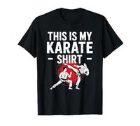 Cintura Nera Divertente per Amanti del Karate con Scritta in Lingua Inglese This Is My Karate Maglietta