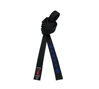 Cintura nera karate Shito-Ryu 4,06 cm di larghezza, cintura giapponese ricamata per karate unisex per giovani, nero, 340cm