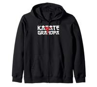 Cintura nera per karate, nonno, combattimento, stile di vita, amanti del karate Felpa con Cappuccio