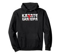 Cintura nera per karate, nonno, combattimento, stile di vita, amanti del karate Felpa con Cappuccio
