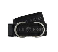 North Sails cintura belt nastro logato fibbia ring tessuto tecnico black