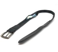 Cintura pelle nera porta soldi per pantalone 90049316
