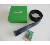 cintura pelle uomo blu classica elegante cerimonia Seminole Belt solid brass