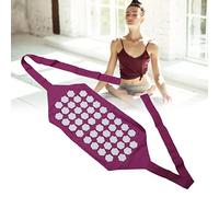 Cintura per agopressione, rilassante, antistress, in tessuto di cotone ABS, a forma di fiore, per la parte inferiore e superiore della schiena, supporto per agopressione, massaggi, agopuntura, fascia