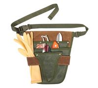 Cintura per attrezzi da giardinaggio, regolabile in vita, organizer per attrezzi da giardino, impermeabile, in tela cerata, multitasche, per donne e uomini