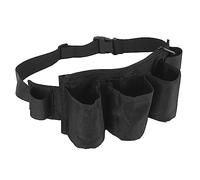 Cintura per attrezzi da giardino, 26,5x16,5 cm Tessuto Oxford 600D Borsa per attrezzi da giardinaggio regolabile Tasche multiple Grembiule per chef da campeggio all'aperto (Nera)