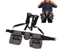 Cintura per Attrezzi da Uomo, Borsa per Attrezzi con Cinghia a Bretella, Cintura per Borsa per Attrezzi Regolabile per Falegnami, Elettricisti, Idraulici, Appaltatori