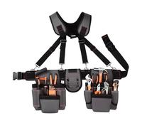 Cintura per attrezzi professionale da uomo, regolabile, organizer per attrezzi per falegnami, lavoratori e giardinieri