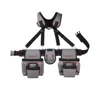 Cintura per attrezzi resistente da uomo, regolabile, organizer per elettricisti, falegnami e giardinieri, cintura in tessuto Oxford