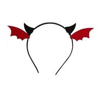 Cintura per capelli Fascia for capelli con ali da diavolo, copricapo, accessori for travestimenti for donne e ragazze, for feste, cosplay e travestimenti fasce capellis(Black horn red wings)
