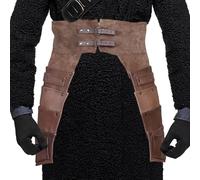 Cintura per cavaliere rinascimentale, cintura medievale per cavaliere - Cintura medievale artificiale in PU | Cintura da cavaliere di stile, cintura rinascimentale per feste, eventi speciali,