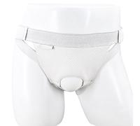 Cintura per Ernia Inguinale, Cinto per Ernia Inguinale per Uomini e Donne, Sollievo Dal Dolore con 2 Cuscinetti di Compressione Rimovibili(Gray,Small)