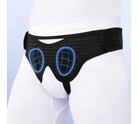 Cintura per Ernia Inguinale per Uomo e Donna, con 4 Cuscinetti di Compressione Rimovibili, per Ernia Inguinale Singola/doppia o Ernia da Sport(Small)