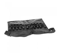 Cintura per la vita per trucco Portable 22 tasche Pocket Picntola Cosmetica Organizzatore di strumenti di bellezza con cintura per artista PU BACCA CAMPIO DELLA INTERNO DELLA INTERNO (NERO)