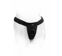cintura per pene dildo vibratore strap on imbracatura nera morbida harness