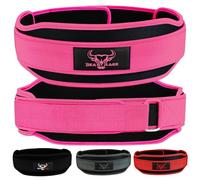 Cintura per sollevamento pesi, a doppia resistenza, imbottita in neoprene, per palestra, bodybuilding, stacchi, sollevamento, fitness, allenamento, unisex, supporto lombare per allenamento