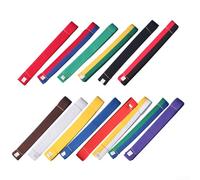 Cintura per taekwondo 280cm per anima Cotone Morbida Cintura(Blue-red) | Misto cotone poliestere, doppia, non si sfilaccia, supporto stabile, lavabile