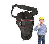 Cintura per utensili per carpentiere, piccola portatile, fondina per trapani pesanti, borsa per utensili addensati per meccanici, elettricisti, carpentieri, cacciaviti, trapani elet