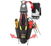 Cintura Porta Attrezzi - Cintura Regolabile Per Elettricista Borsello Attrezzi - Organizzatore Portatile Compatto Multifunzionale Impermeabile per Riparazioni Elettriche Manutenzione Casa Giardino e F
