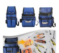 Cintura porta attrezzi ergonomica regolabile con tasche staccabili costruita per comfort ed efficienza nei lavori di costruzione (S blu)