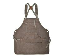 Cintura porta attrezzi Grembiule da lavoro con tasche for attrezzi Scamiciato in tela, tracolla regolabile sul retro for la lavorazione del legno, pittura, barista, tatuaggio, barbecue(Dark grey)