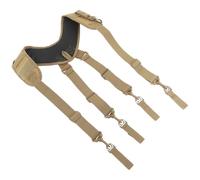 Cintura Porta Attrezzi Imbottita con 4 Anelli, Regolabile, Kaki | Nailon Resistente, Clip Solide e Bretelle con Anelli, per Cantieri e Falegnameria, Comfort Tutto il Giorno