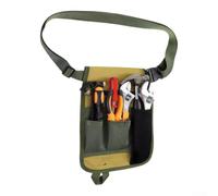Cintura porta attrezzi in tela per giardinaggio, grembiule da lavoro ergonomico con tasche multiple e supporto lombare, per organizer in tessuto Oxford per professionisti