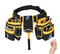 Cintura porta attrezzi magnetica, 27 tasche, resistente, imbottita, per uomo, borsa porta attrezzi staccabile e regolabile, per elettricisti, falegnami, edilizia, grembiule da lavoro, cintura