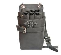 Cintura porta attrezzi per parrucchieri Borsa for attrezzi da parrucchiere, facile da trasportare, custodia for forbici for parrucchieri, borsa da barbiere portatile(Grey)