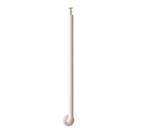 Cintura porta attrezzi per parrucchieri Ringhiera in ferro tondo regolabile, altezza multicolore 65-105 cm, con kit di installazione(White,Height-100cm/39.4in)