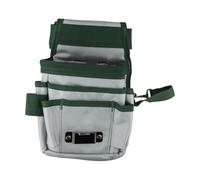 Cintura porta attrezzi regolabile con tasche multiple per elettricisti, falegnami e lavoratori edili, cintura da lavoro in nylon resistente con passante per martello e supporto per metro a nastro, 125