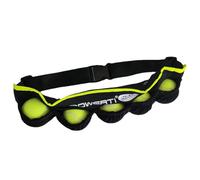 Cintura porta palline da tennis, capacità 5 palline, cintura per allenamento da tennis, cintura per allenamento con caricatore a 5 palline, accesso rapido e custodia per palline da tennis, comoda