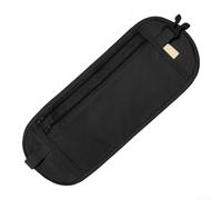 Cintura porta soldi da viaggio, marsupio di sicurezza antifurto per uomini e donne, per passaporto portafoglio organizer per riporre in modo sicuro (nero)