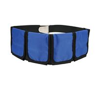Cintura portapiombi tascabile per immersioni subacquee in tessuto Oxford, robusta e leggera, con 4 tasche, porta di scarico, fibbia in acciaio inossidabile per snorkeling, apnea, (Blu)